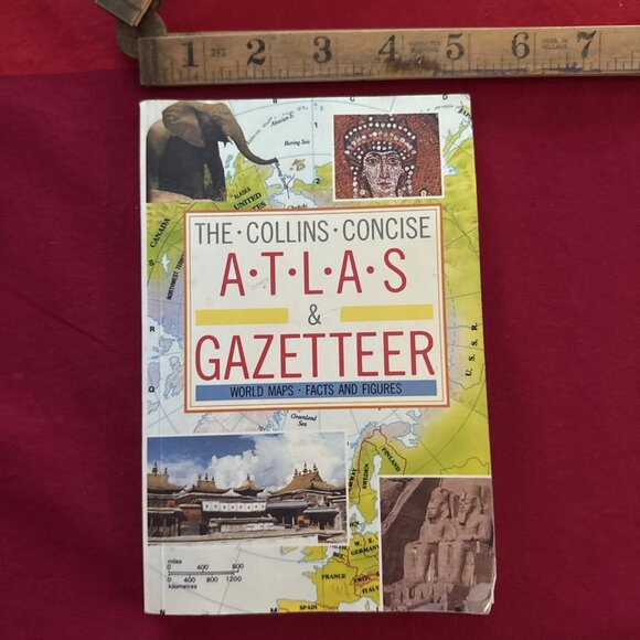The Collins Concise Atlas & Gazetteer World Maps Facts and Figures - Picture 2 of 9
